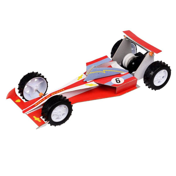 Make Your Own Spring Motor-Powered Racing Car