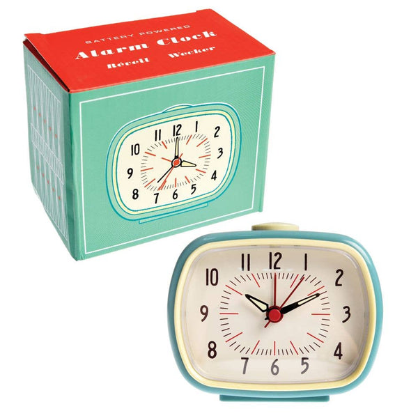 Retro Alarm Clock - Blue